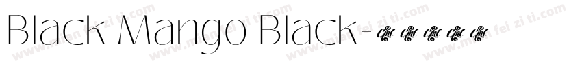 Black Mango Black字体转换